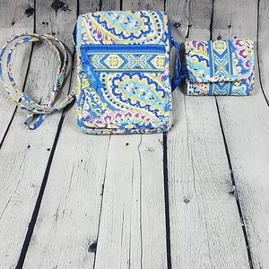 Vera Bradley mini hipster and matching wallet